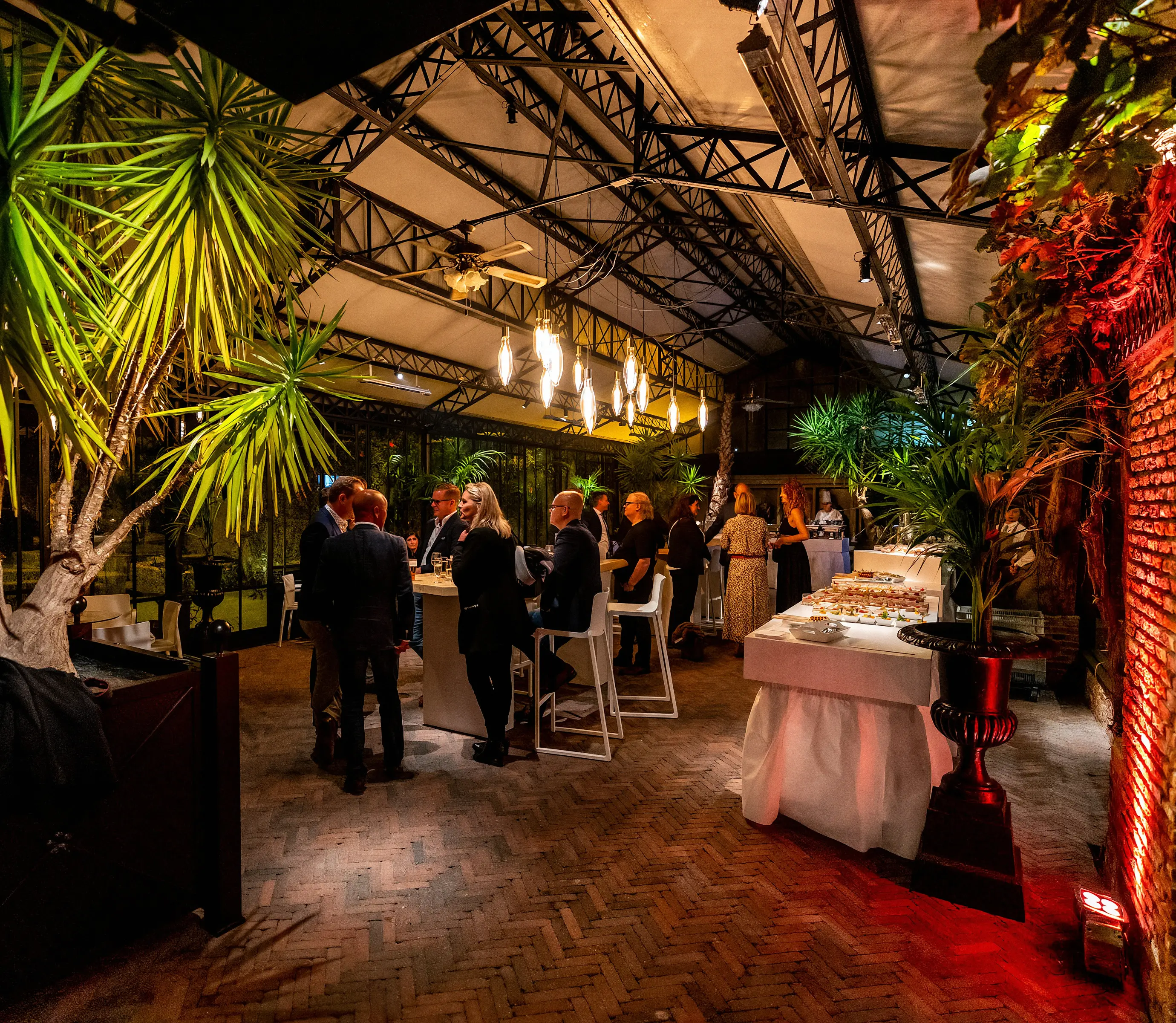 Avondreceptie in de orangerie van Alta Ripa