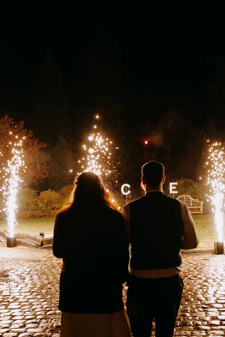 Vuurwerk tijdens huwelijksfeest bij Alta Ripa