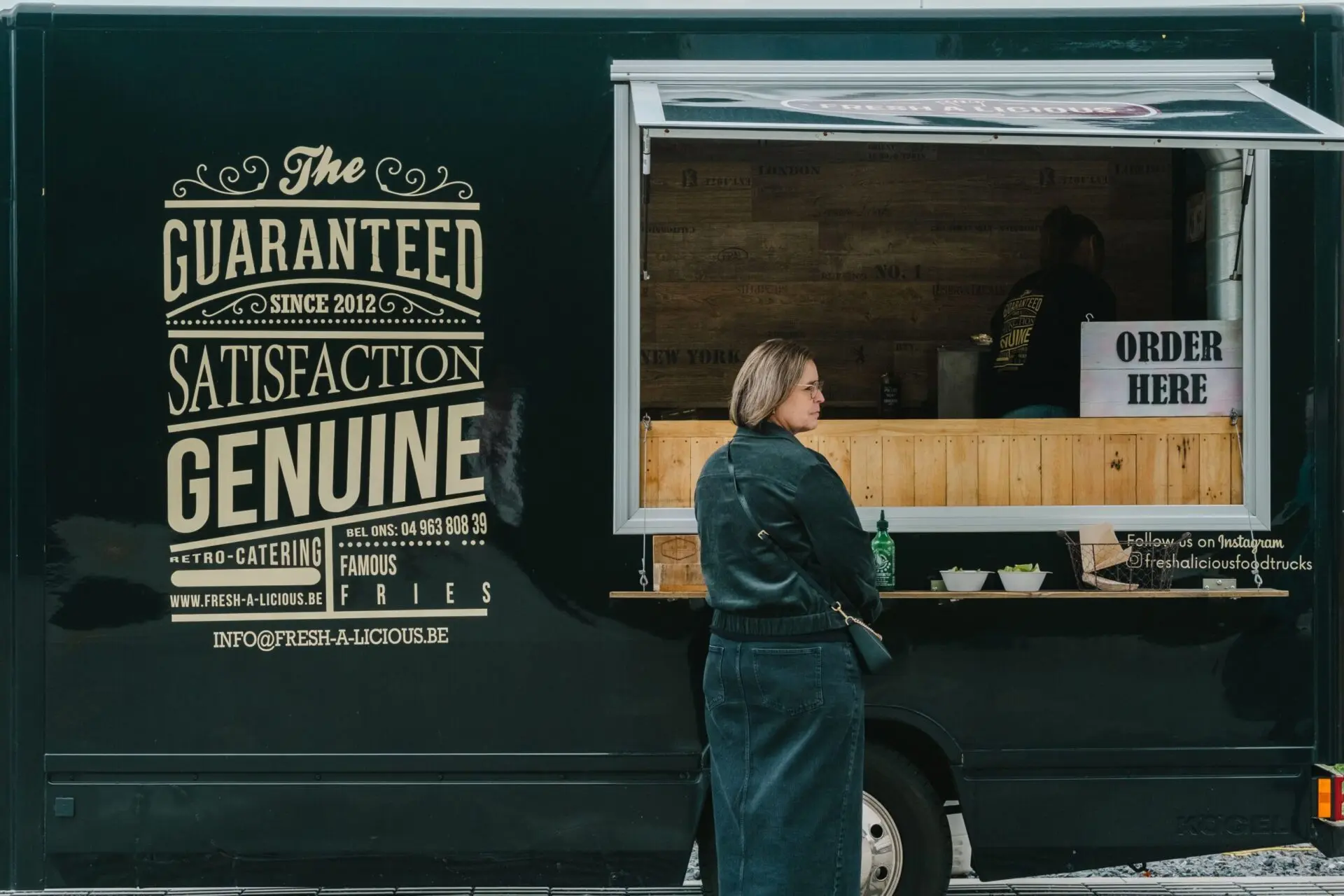 Foodtruck op een bedrijfsevent