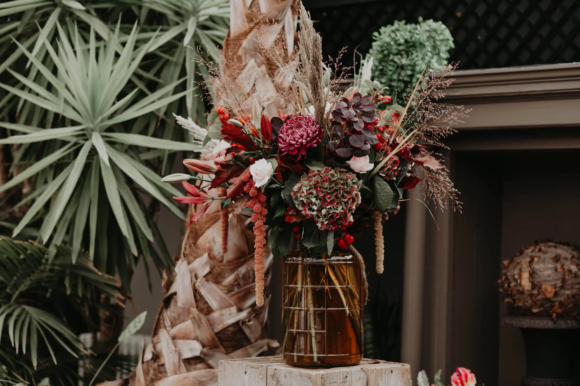 Boeket met herfsttinten