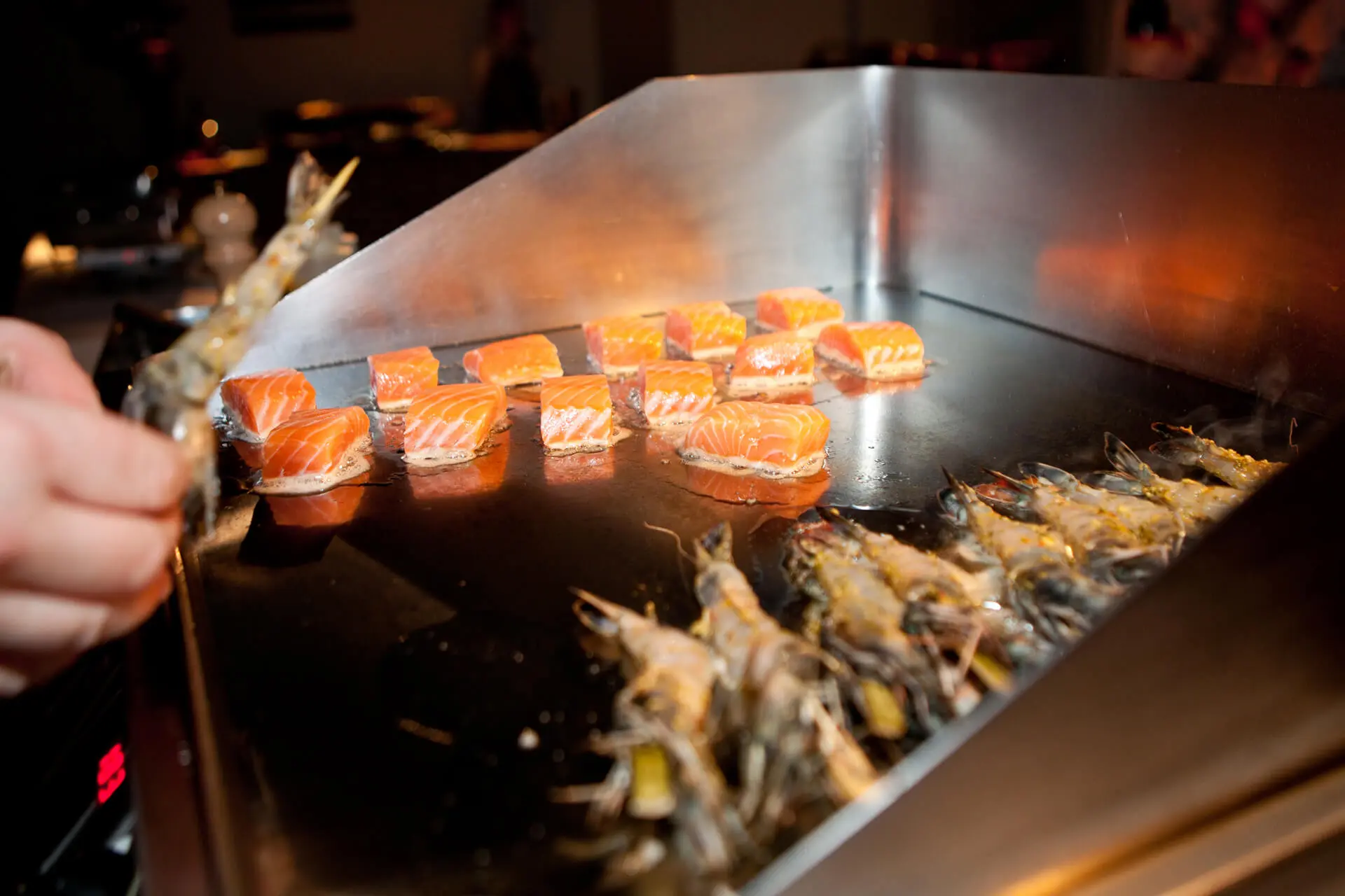 Zalm op de plancha