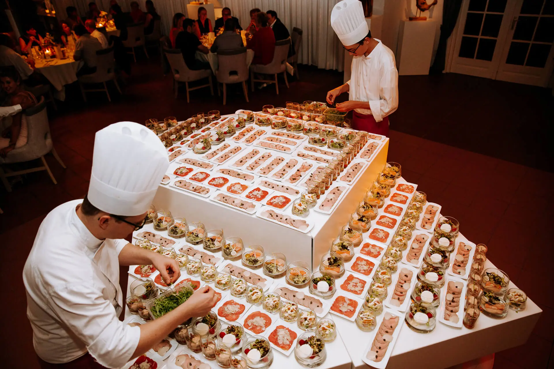 Proevertjesbuffet van eventlocatie Alta Ripa