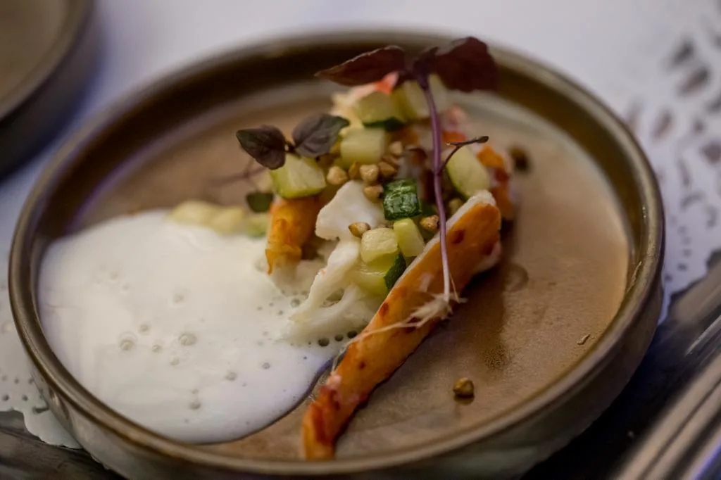 Walking dinner gerechtje met krab